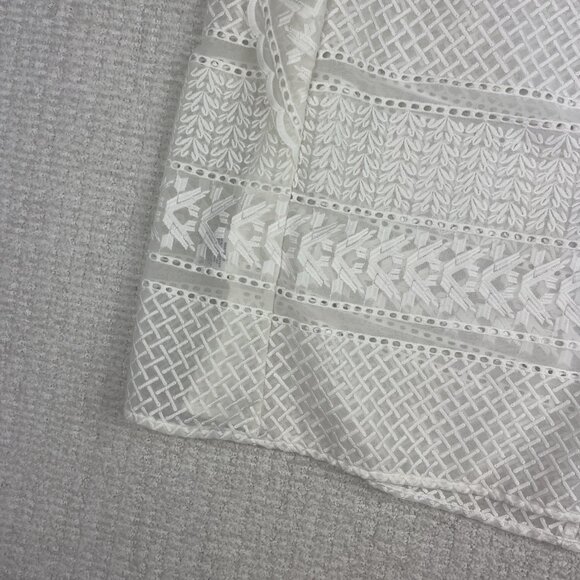 Collective Concepts Womens White / transparent Sleeveless Blouse Size S - Picture 14 of 15